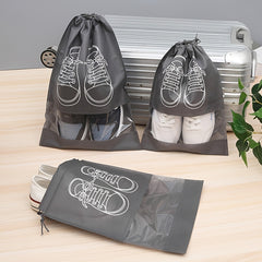 Travel Shoe Bag Keep Shoes Dust-Free & Organized Durable Rope Pouch