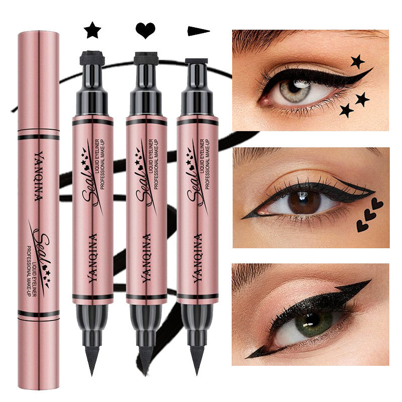 2-In-1 Waterproof Eyeliner Stamp Pencil