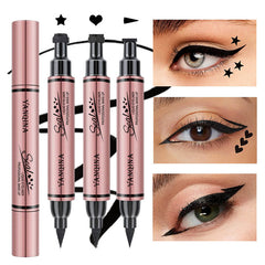 2-In-1 Waterproof Eyeliner Stamp Pencil
