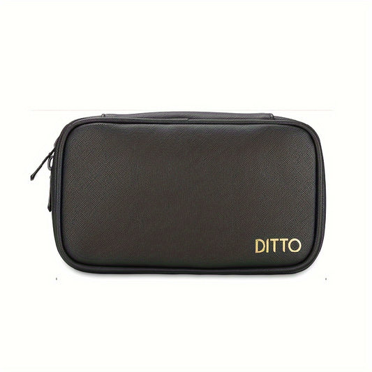 Waterproof Data Cable Storage Bag PU Leather Travel Organizer