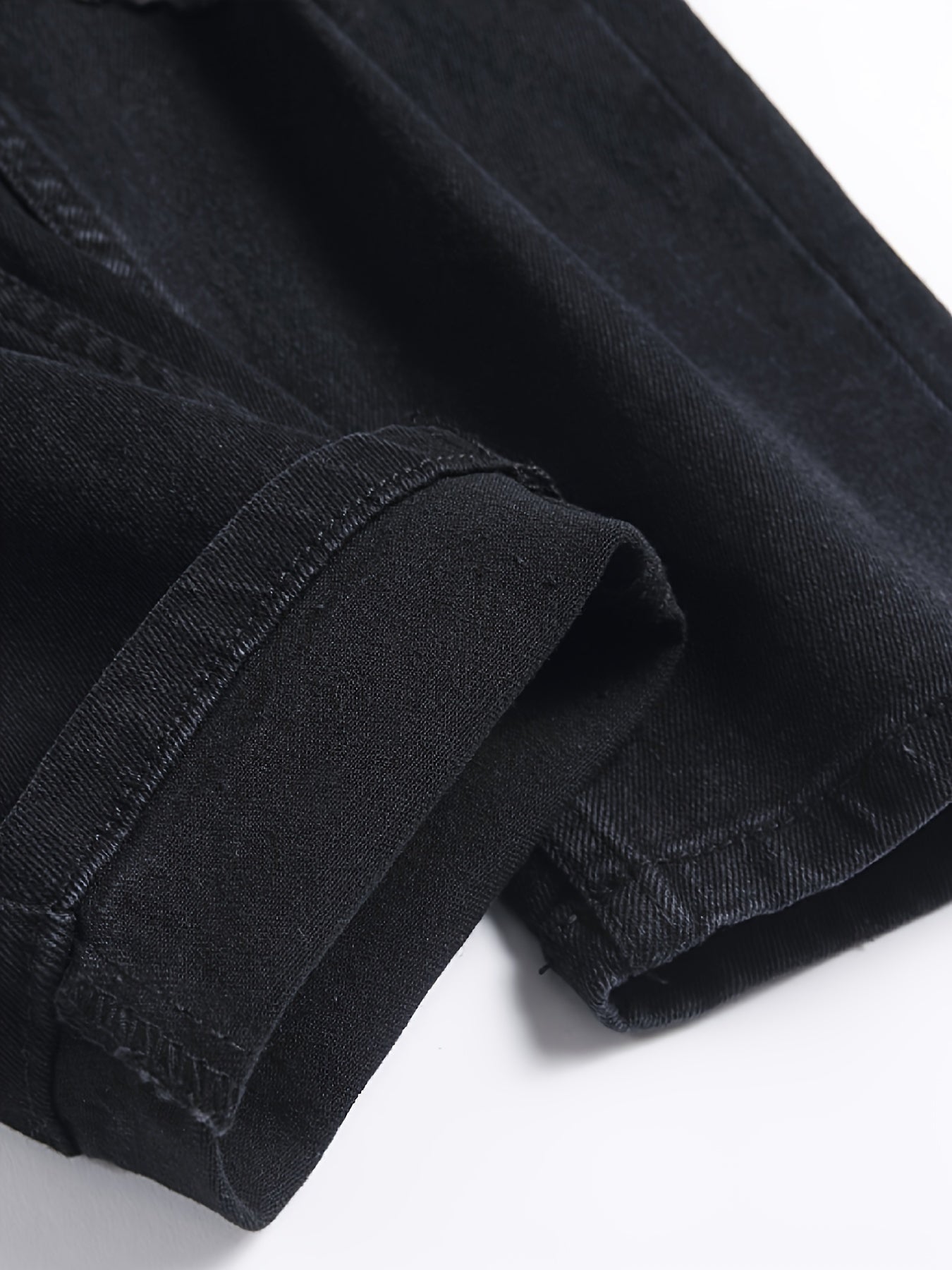 Men's Slim Fit Cotton Jeans - Casual Street Style Denim Pants