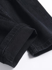 Men's Slim Fit Cotton Jeans - Casual Street Style Denim Pants