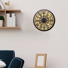 Children's Room LED Wall Clock Retro Wooden Sign Decoration