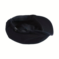 Adjustable Leather Ear Protection Newsboy Cap for Middle-aged Men Dad
