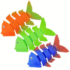 Fun Diving Toy Set - Fish Bone, Dolphin, Seahorse, Octopus