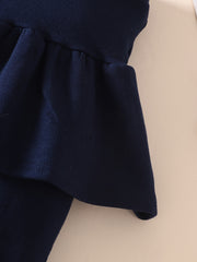 Toddler Girls Fleece-Lined Leggings with Ruffled Skirt