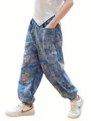 Boys Casual Denim Pants with Pocket for Spring and Autumn