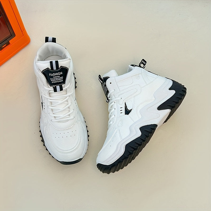 Women's Chunky Sport Shoes Breathable Lace Up Sneakers