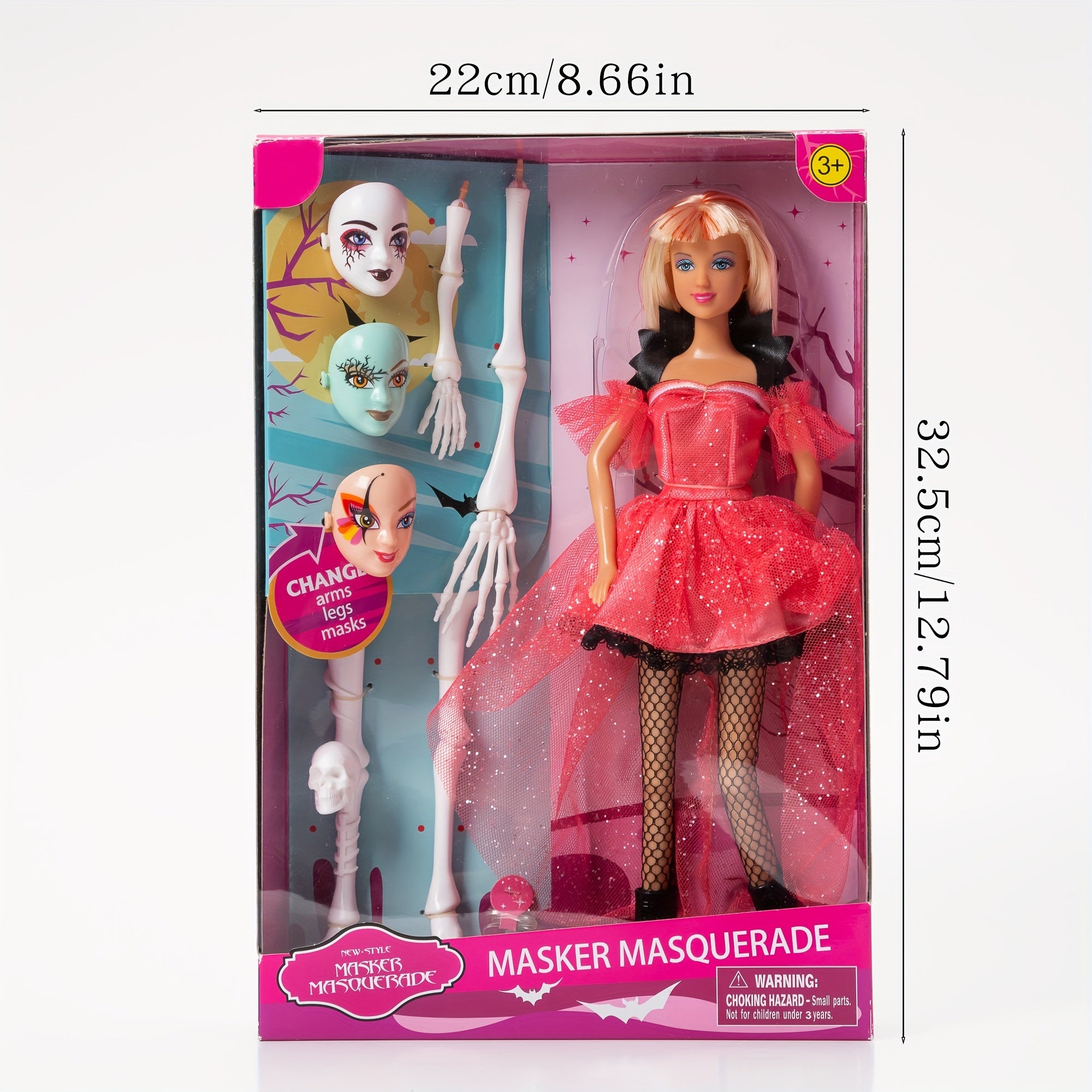 Halloween Doll Face Change Functional Mask Gift