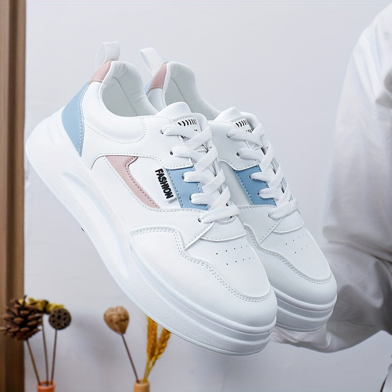 Women's Chunky Sneakers Anti Slip Sports Shoes Low Top Outdoor Skate Shoes