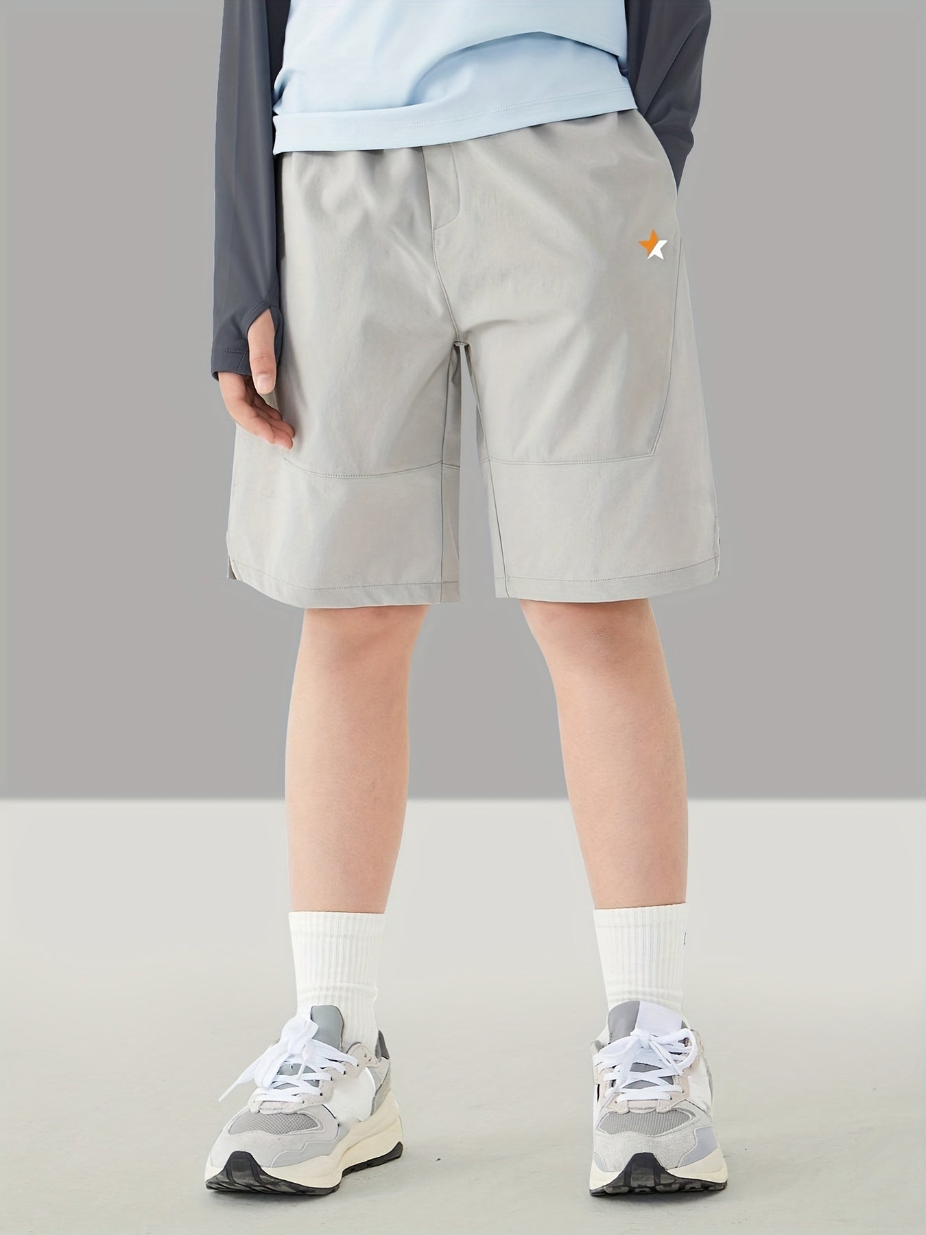Boys Quick Dry Athletic Training Shorts With Pockets