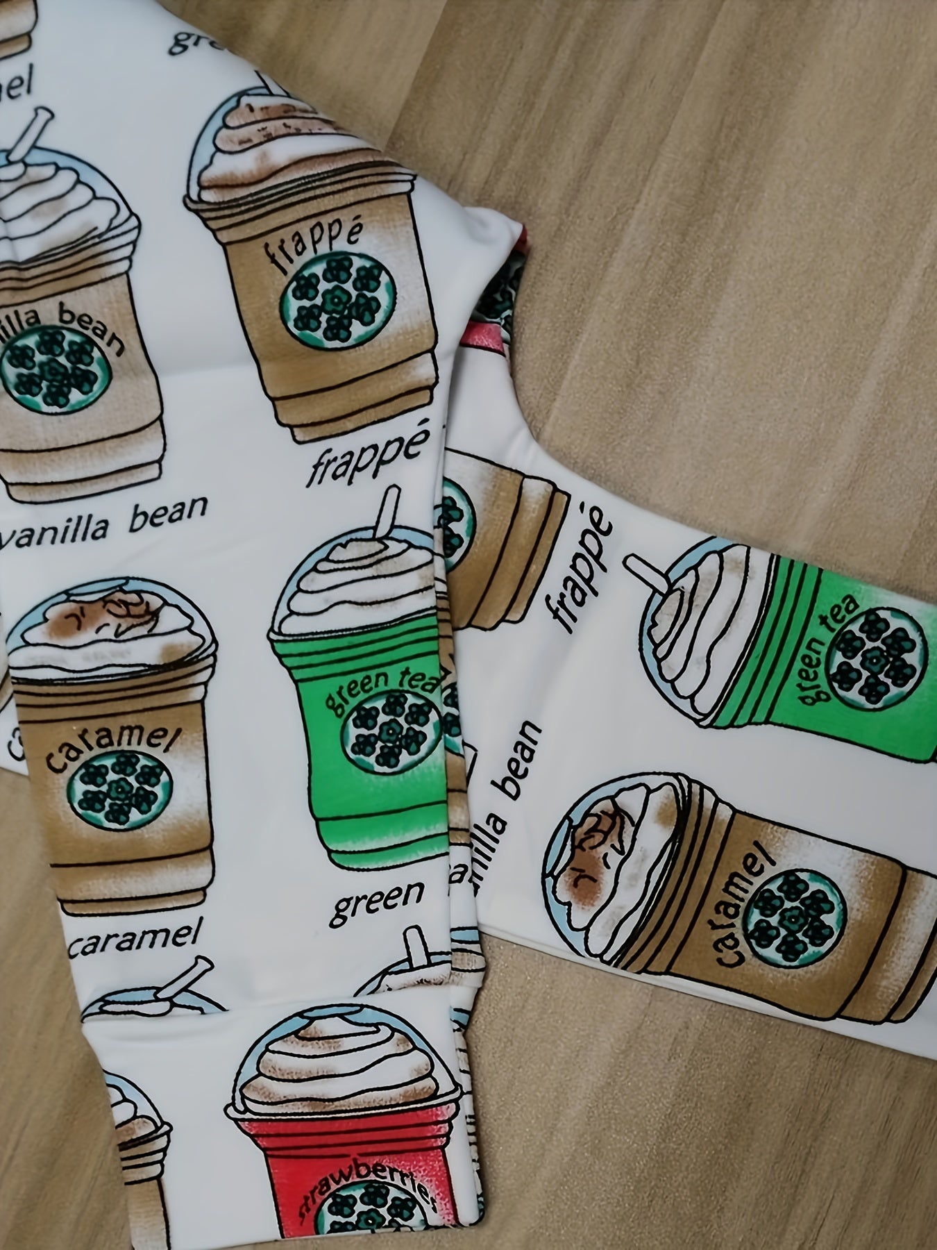 Newborn Coffee Print Baby Boys Leggings Trousers