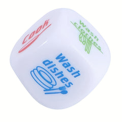 Housework Distribution Dice Game Family Holiday Accessory