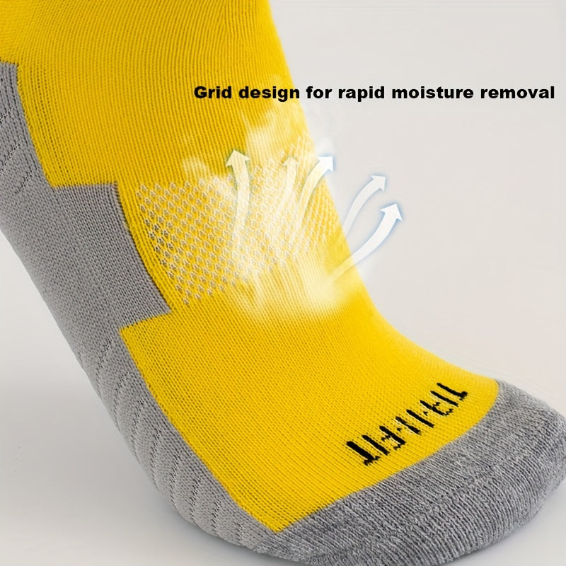 2 Pairs Anti-slip Football Socks Non-slip Sports Knee Socks