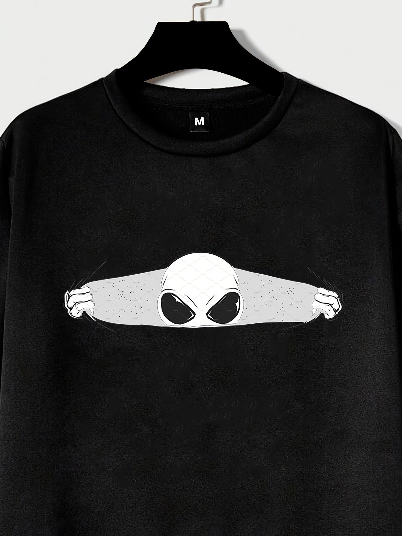 ALIEN Print Men's Graphic Sweatshirt Loose Pullover Autumn Winter