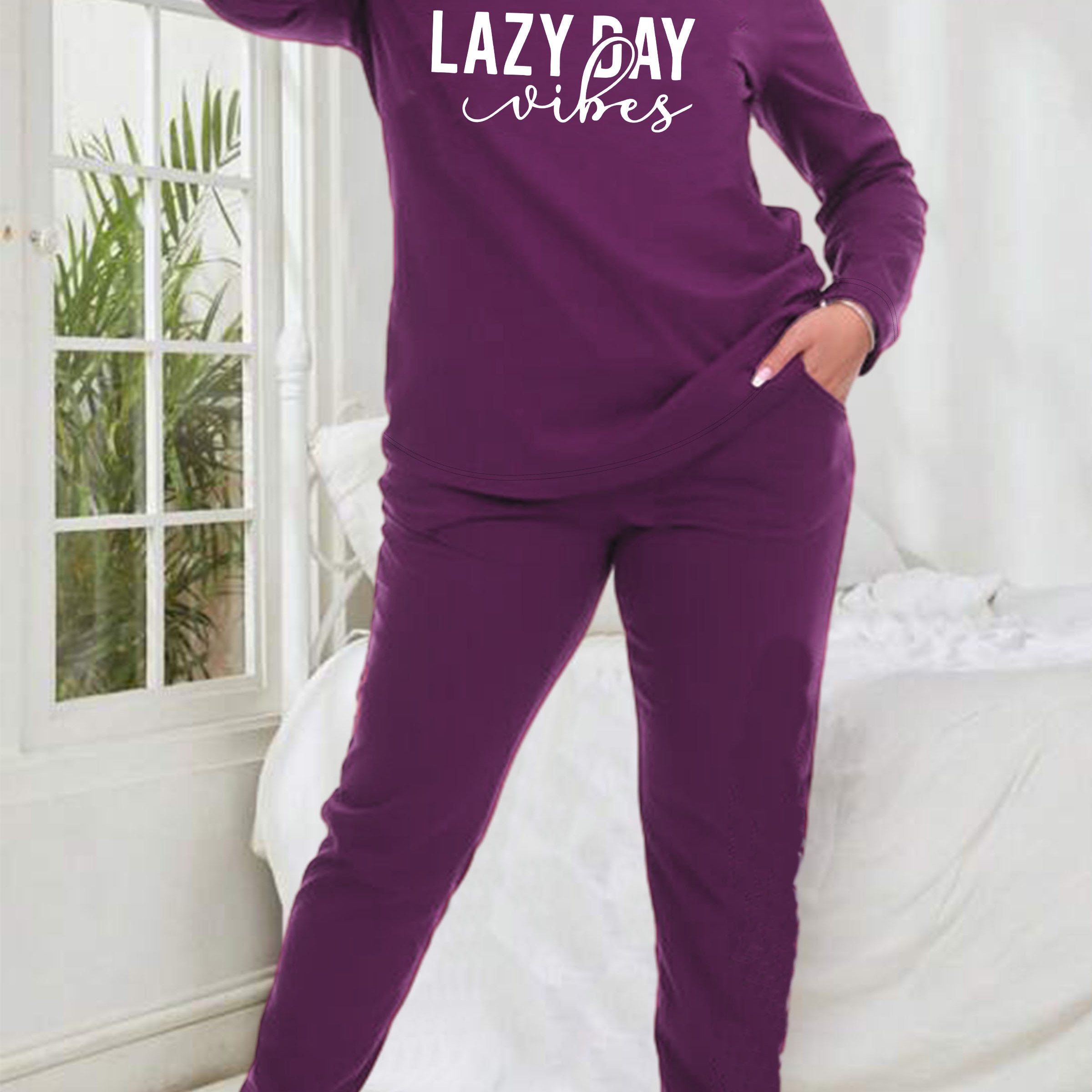 Graphic Tee & Pants Lounge Set