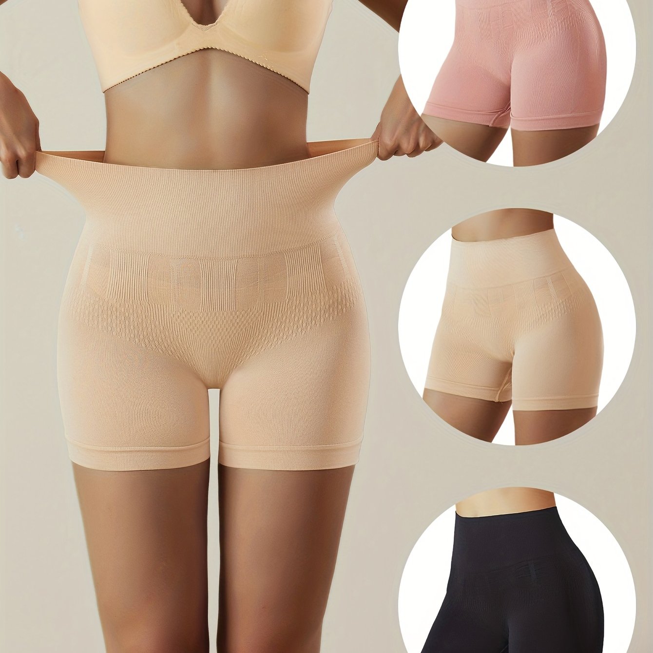 3pcs Seamless Shaping Panties Tummy Control & Lift Buttocks Women's Underwear