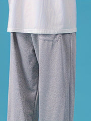 Men's Solid Stretch Sweat Pants with Zipper