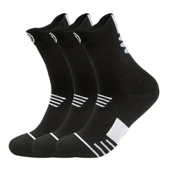 3 Pairs Men's Compression Stockings for Outdoor Activities