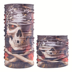 4PCS Halloween Multifunctional Magic Bandana Riding Mask Props