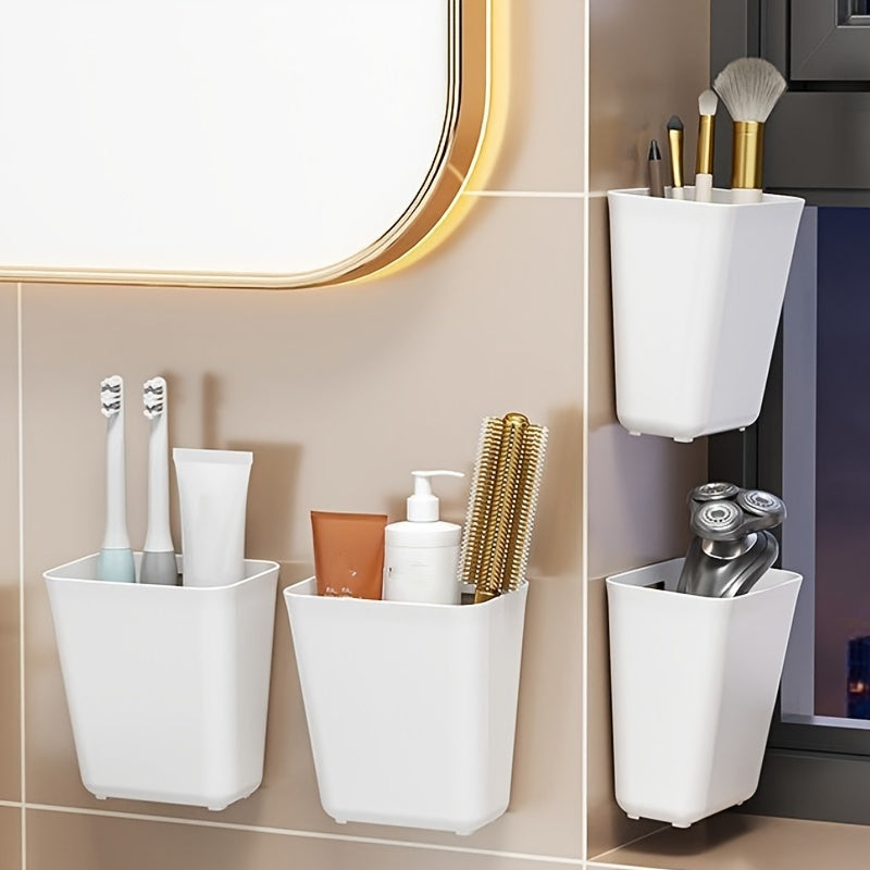 Wall Mounted Storage Box Punch Stick on Storage Rack Student Dormitory