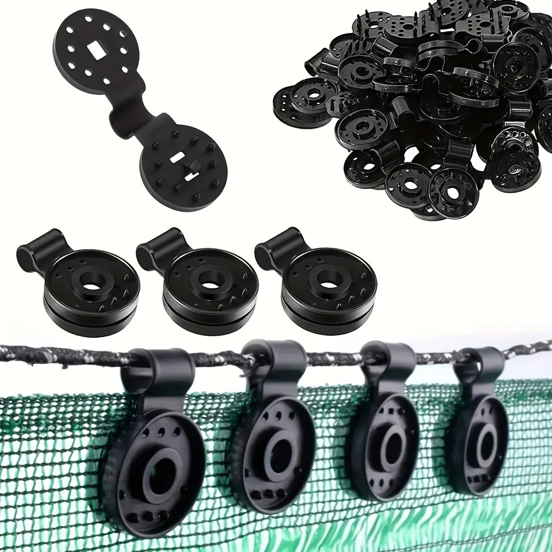 5pcs Shade Net Fixed Clips Heavy Duty Lock Grip