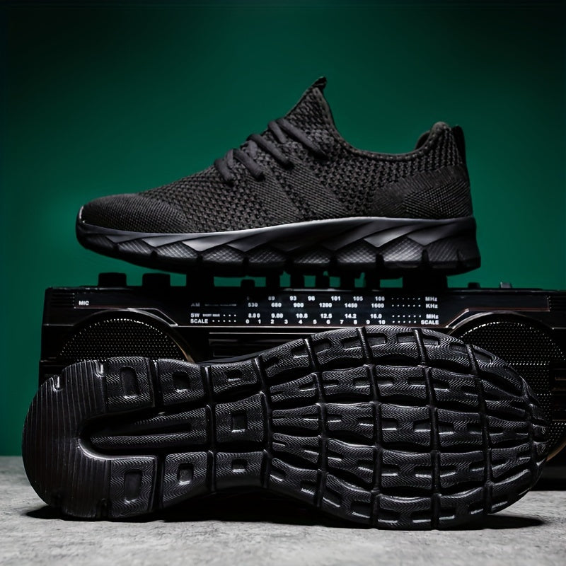 Women's Breathable Flying Woven Sneakers Lace Up Running Shoes Lightweight