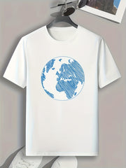European and African Territory Print Men's Graphic T-shirt