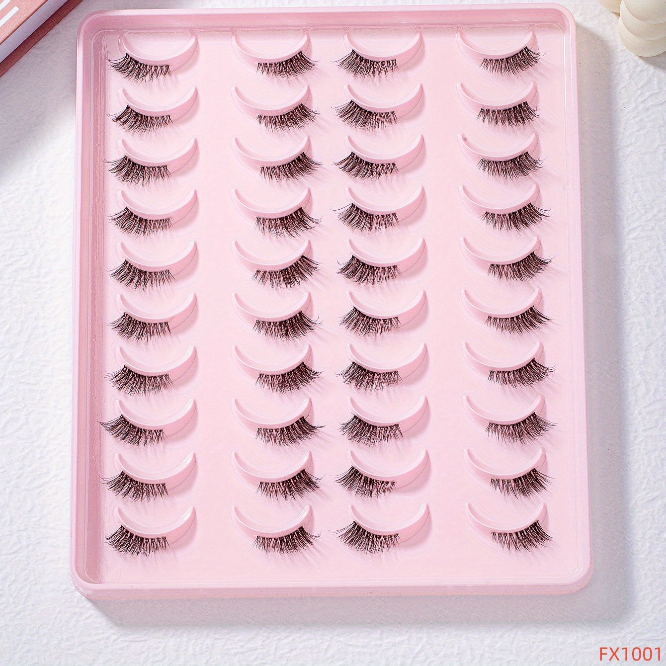 20 Pairs Half Eye False Eyelashes Soft Faux Mink Lashes