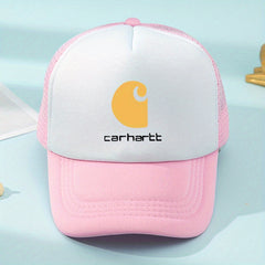 Kids Mesh Print Baseball Cap Sunshade Breathable Trucker Hat for Boys & Girls