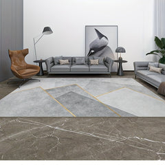 Soft Modern Abstract Area Rug Non Slip Carpet for Living Room