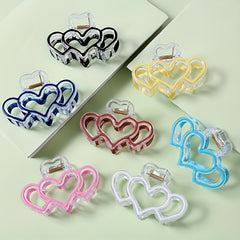 4pcs Heart Hair Clip Sweet Hair Accessories For Girls