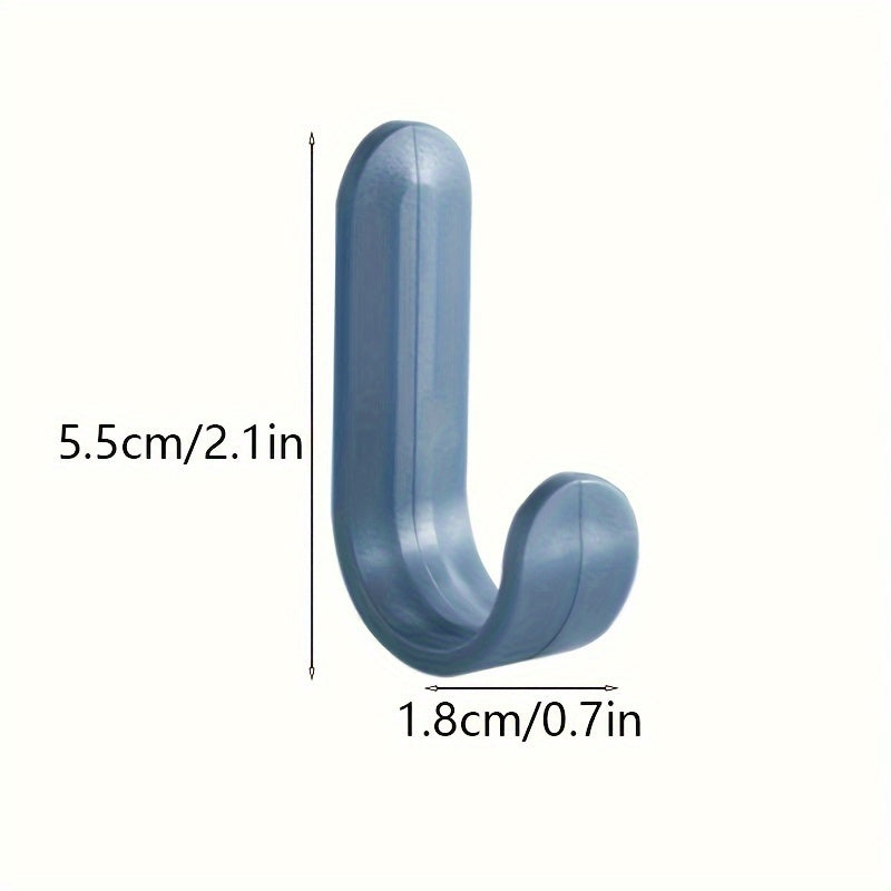 10pcs Adhesive Hook Punch for Household Clothes Organization
