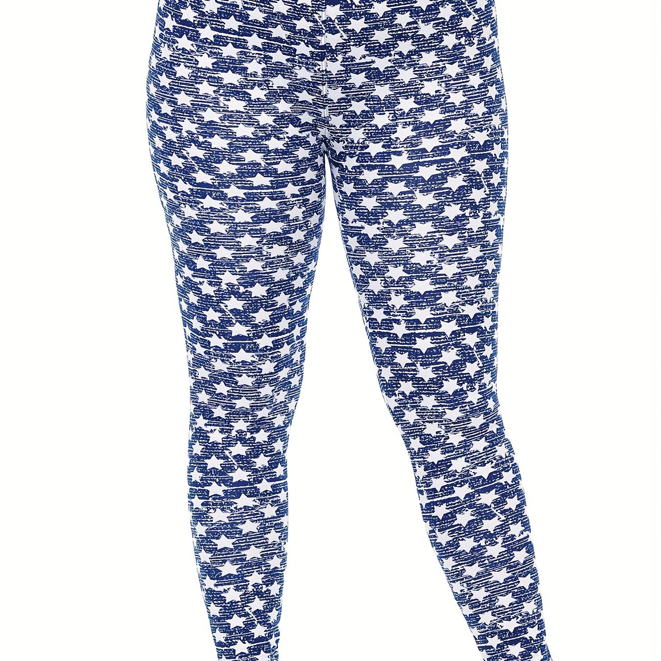 Star Print High Rise Leggings