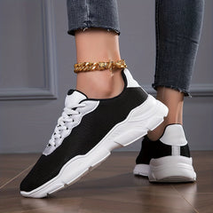Women's Mesh Running Shoes Breathable Lightweight Low Top Sneakers