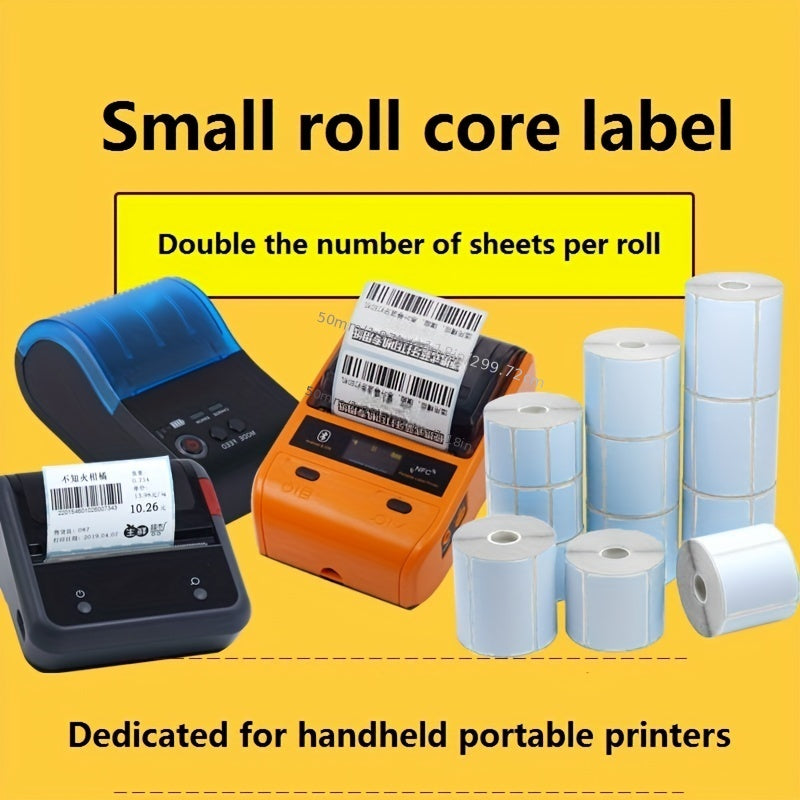 Heat Sensitive Adhesive Label Paper Small Roll Core Portable Handheld Printer