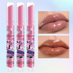 Watermelon & Milk Tea Lip Gloss Plumping Dewy Finish