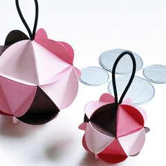 Elegant 3D Flower Ball Cutting Die for Crafts