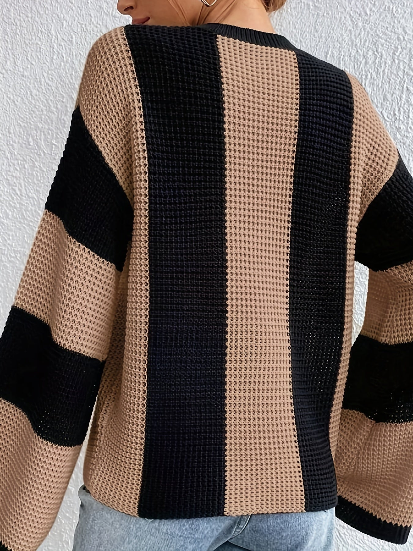 Colorblock Round Neck Jumper