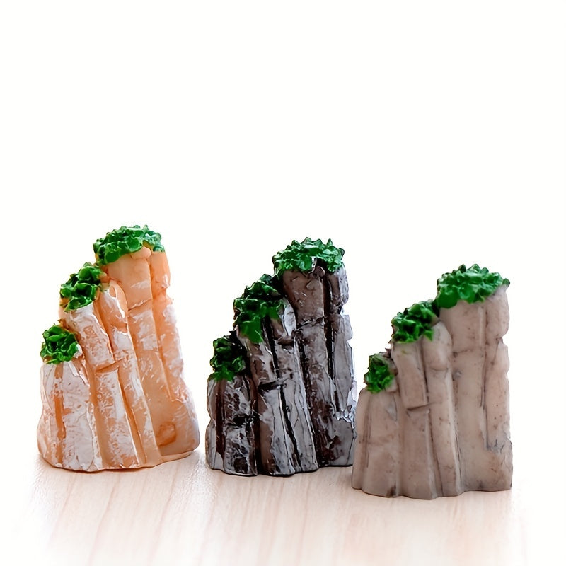 3pcs Rockery Ornaments Transform Garden into Fairytale