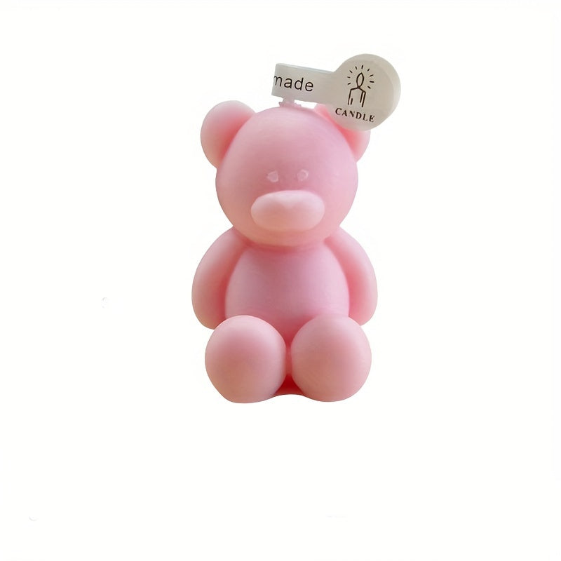 4pcs Mini Bear Scented Candle for Wedding Christmas Gift
