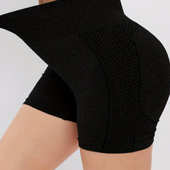 High Waist Sexy Sports Leggings Solid Biker Shorts Women's Activewear