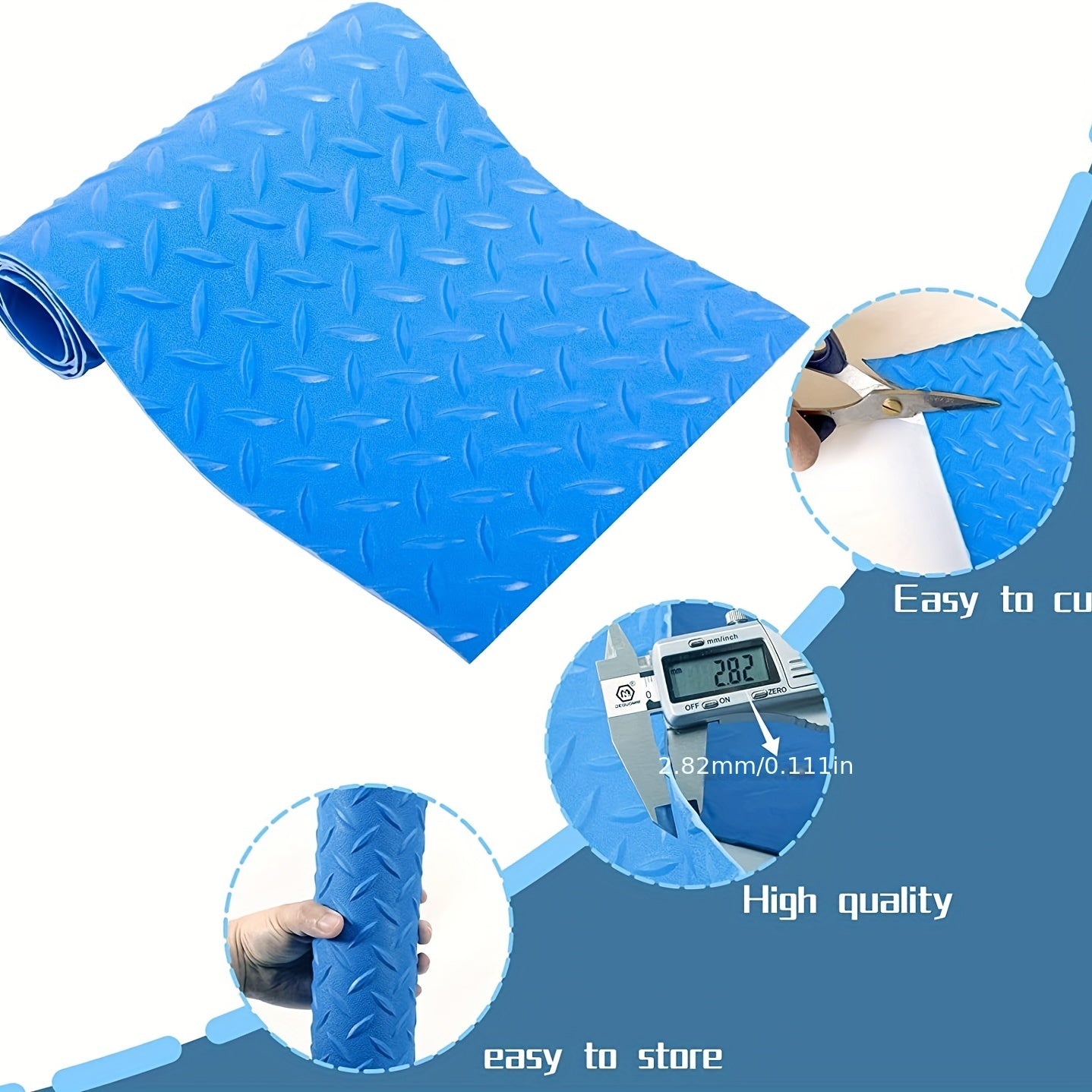 Non Slip Pool Ladder Pad for Above Ground Pools - Prevents Slips & Liner Damage