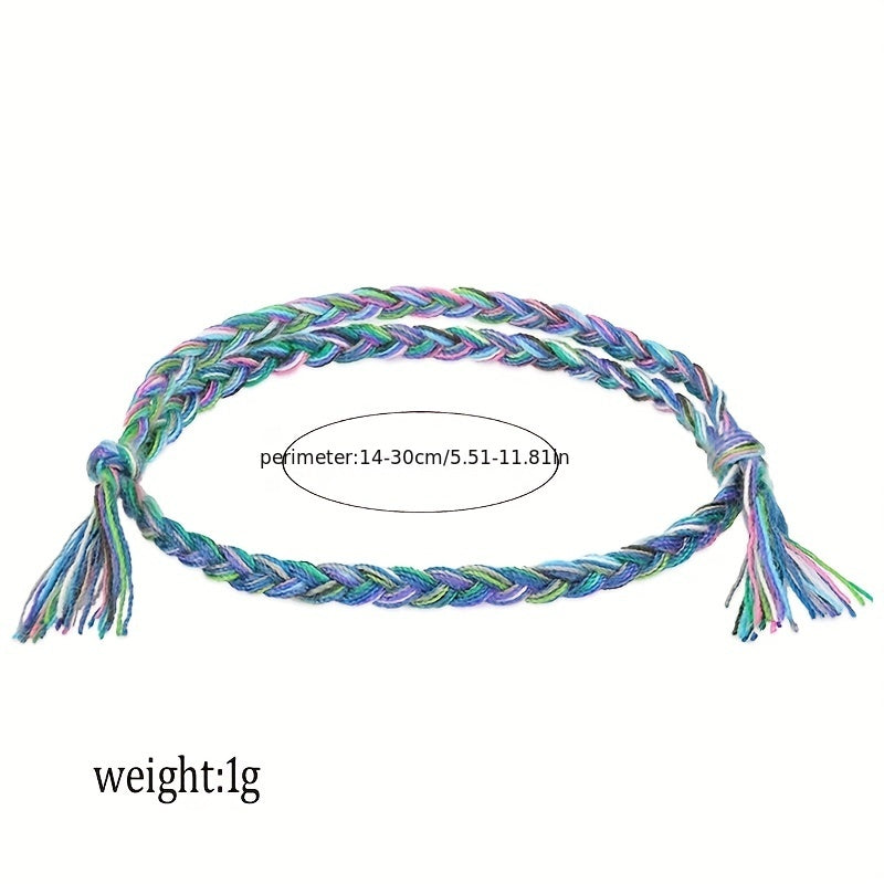 Braided Bracelet with Tassel - Gift for Her