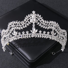 Vintage Crystal Rhinestone Princess Prom Tiara Crown Diadem for Wedding Bride