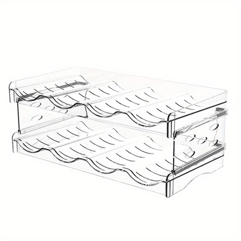 Clear Water Bottle Organizer Stackable Holder Cup Organizer