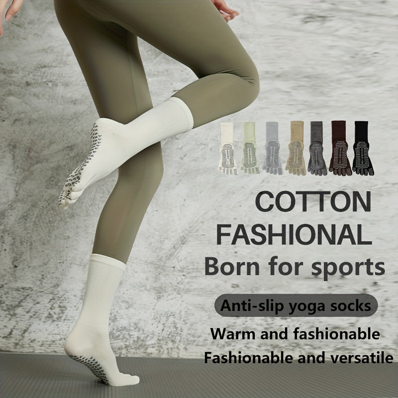 Women's Yoga Socks Five-Toe Split Non-Slip Gripper Socks