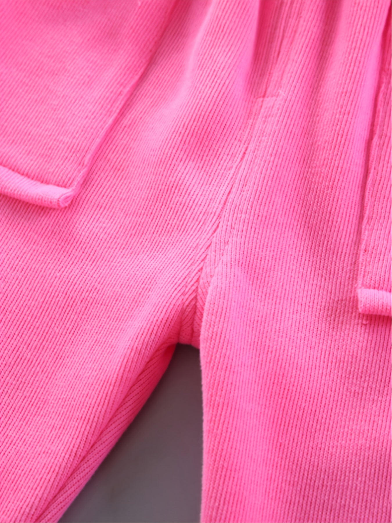 Girls' Casual Solid Cotton Sports Suit