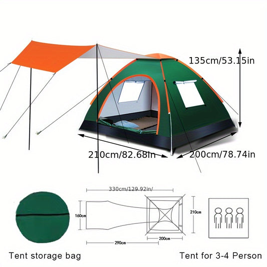 Waterproof 2 in 1 Camping Tent For Outdoor Hiking