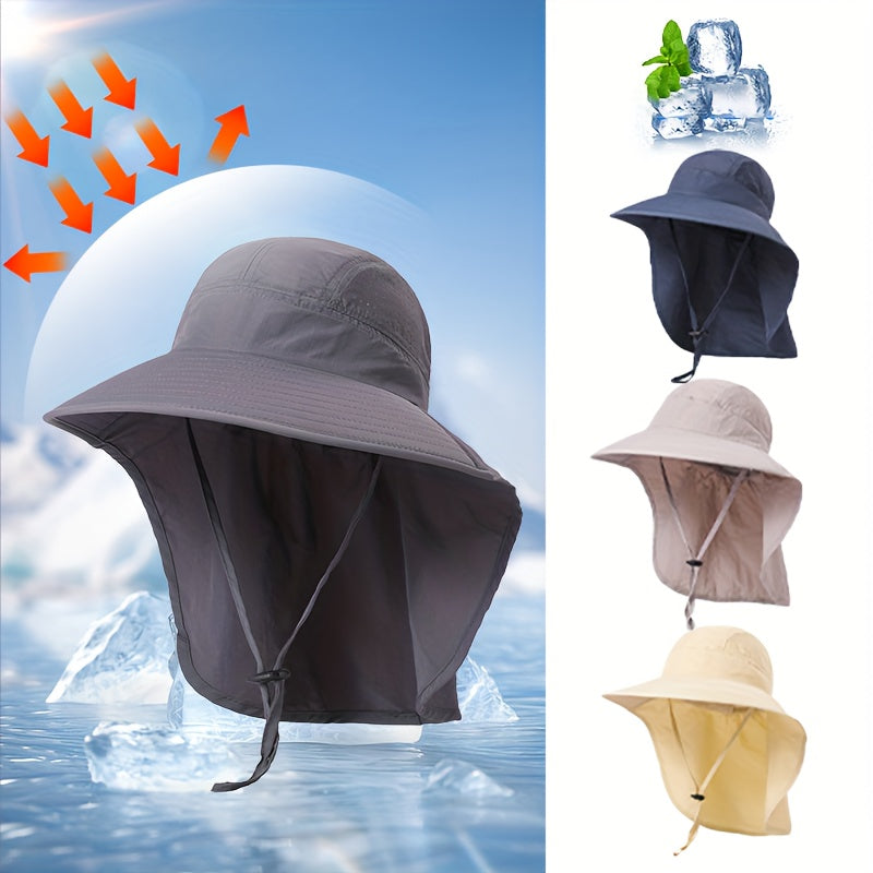 Summer UV Protection Bucket Hat Wide Brim S